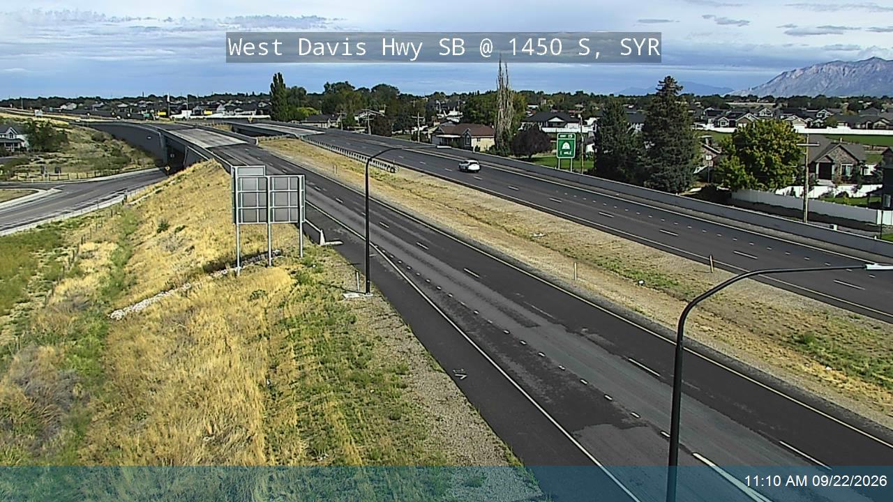 West Davis Hwy / SR-177 SB @ 1450 S / MP 14.07, SYR