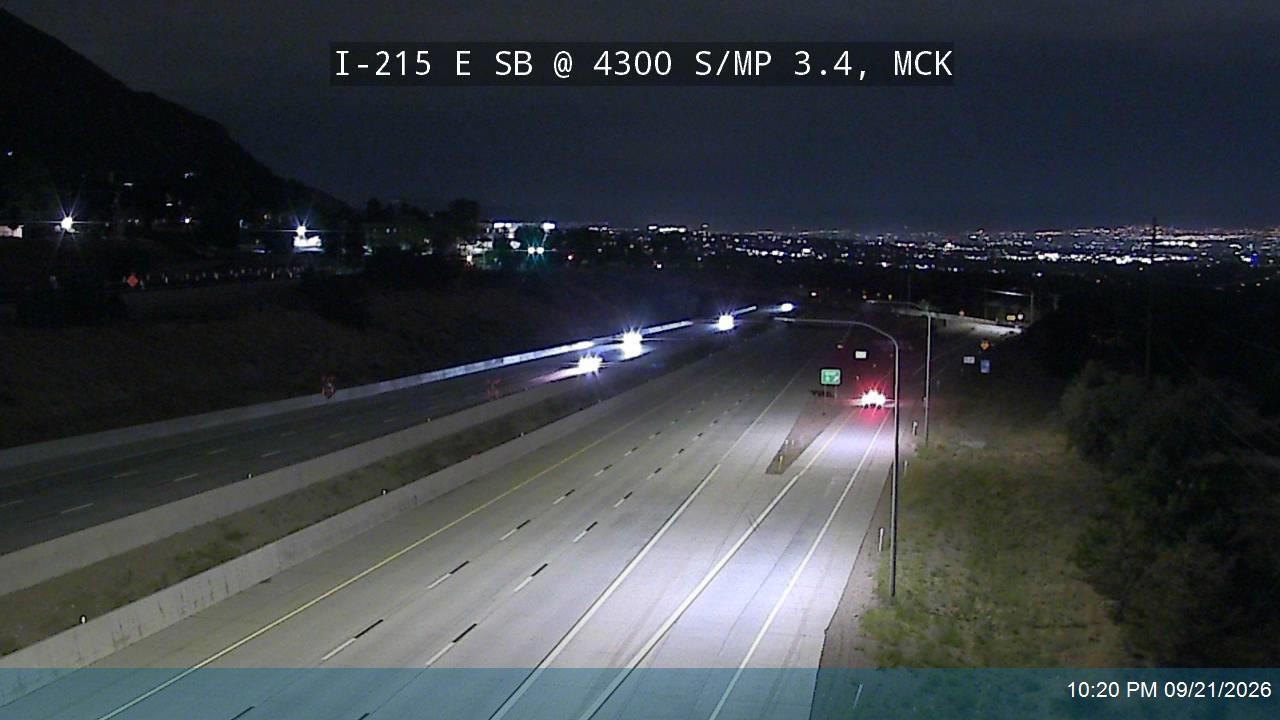 I-215 E SB @ 4300 S / MP 3.4, MCK