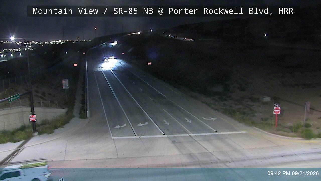Mountain View / SR-85 NB @ Porter Rockwell Blvd, HRR