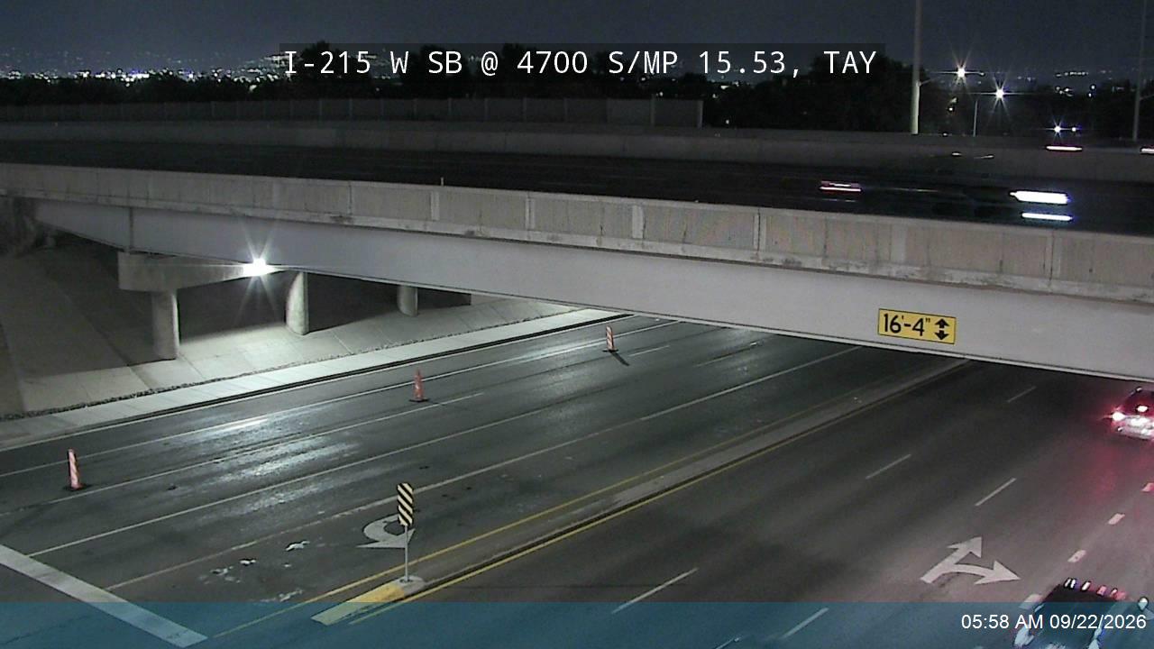 I-215 W SB @ 4700 S / SR-266 / MP 15.53, TAY