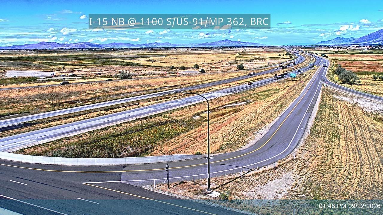 I-15 NB @ 1100 S / US-91 / MP 362, BRC