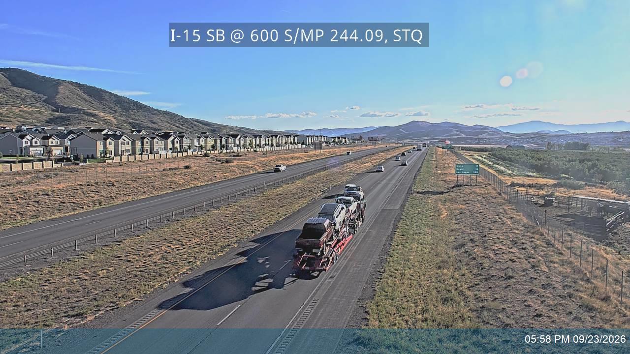 I-15 SB @ Center St / Milepost 244.09, STQ