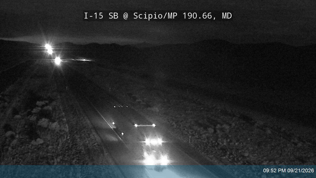 I-15 SB @ Scipio / MP 190.66, MD