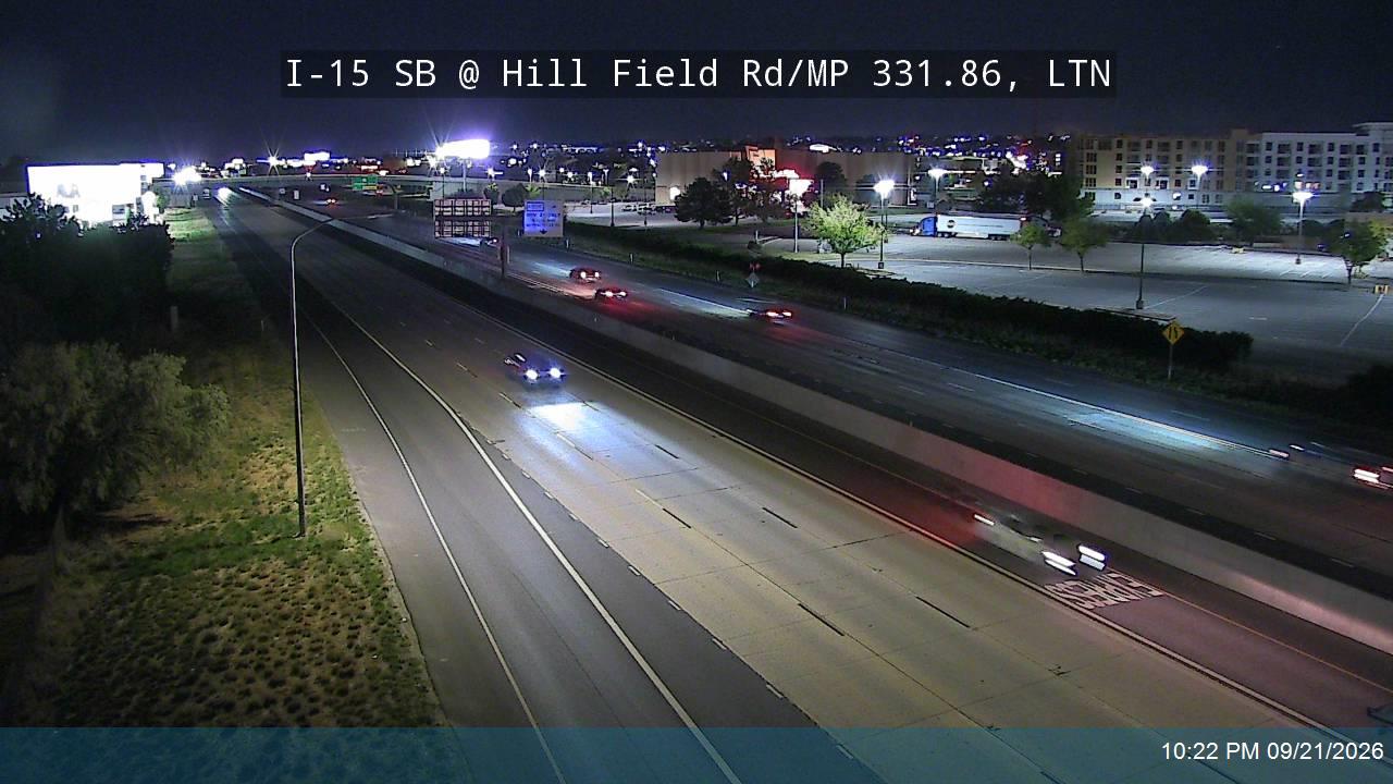 I-15 SB @ Hill Field Rd / 1150 N / SR-232 / MP 331.86, LTN