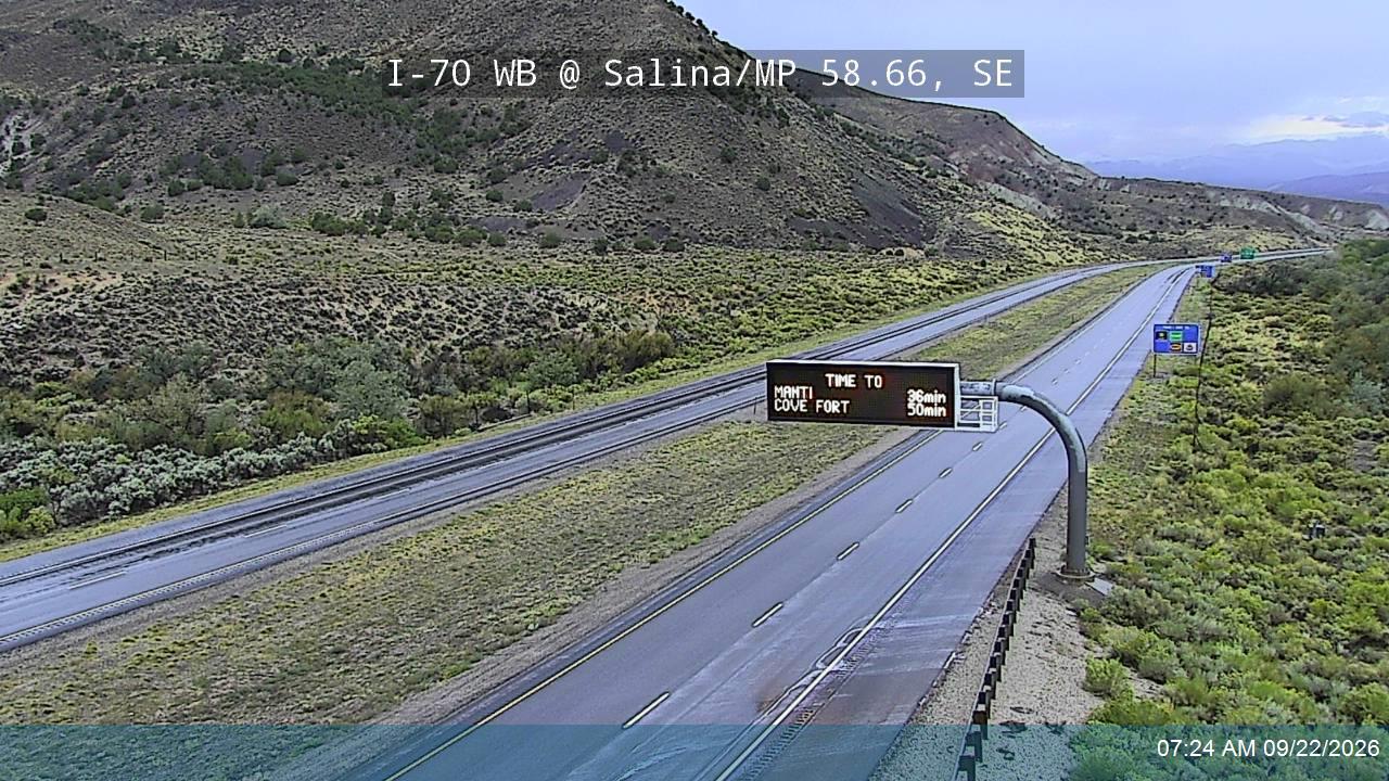 I-70 WB @ Salina VMS / MP 58.66, SE