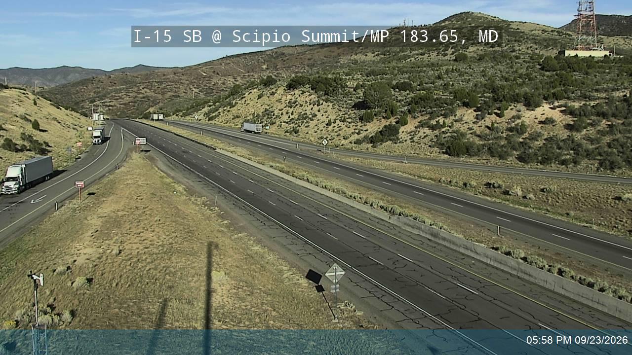 I-15 SB @ Scipio Summit / Exit 184 / MP 183.65, MD