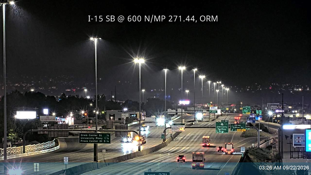 I-15 SB @ 600 N / MP 271.44, ORM