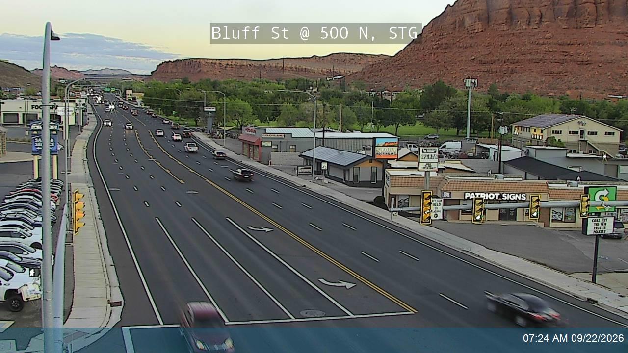 Bluff St / SR-18 @ 500 N, STG