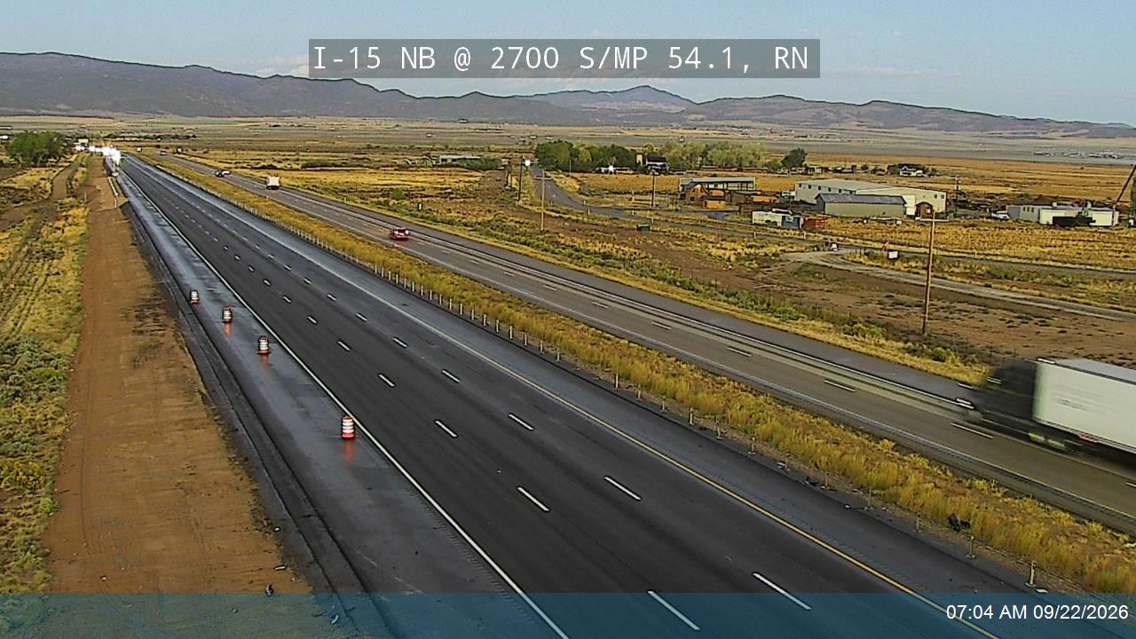 I-15 NB @ Cedar City / MP 54.1, RN