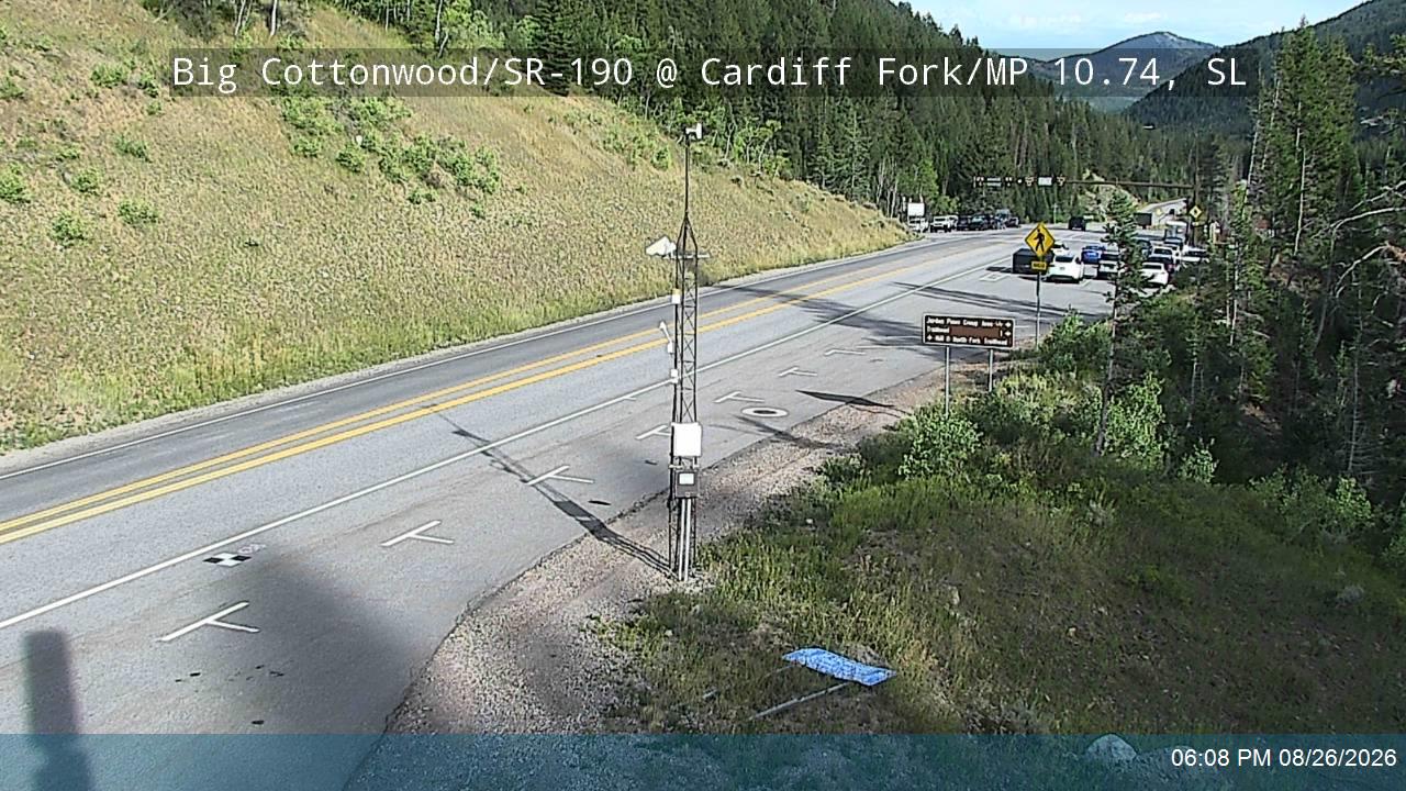 Big Cottonwood Canyon Rd / SR-190 @ Cardiff Fork / MP 10.74, SL