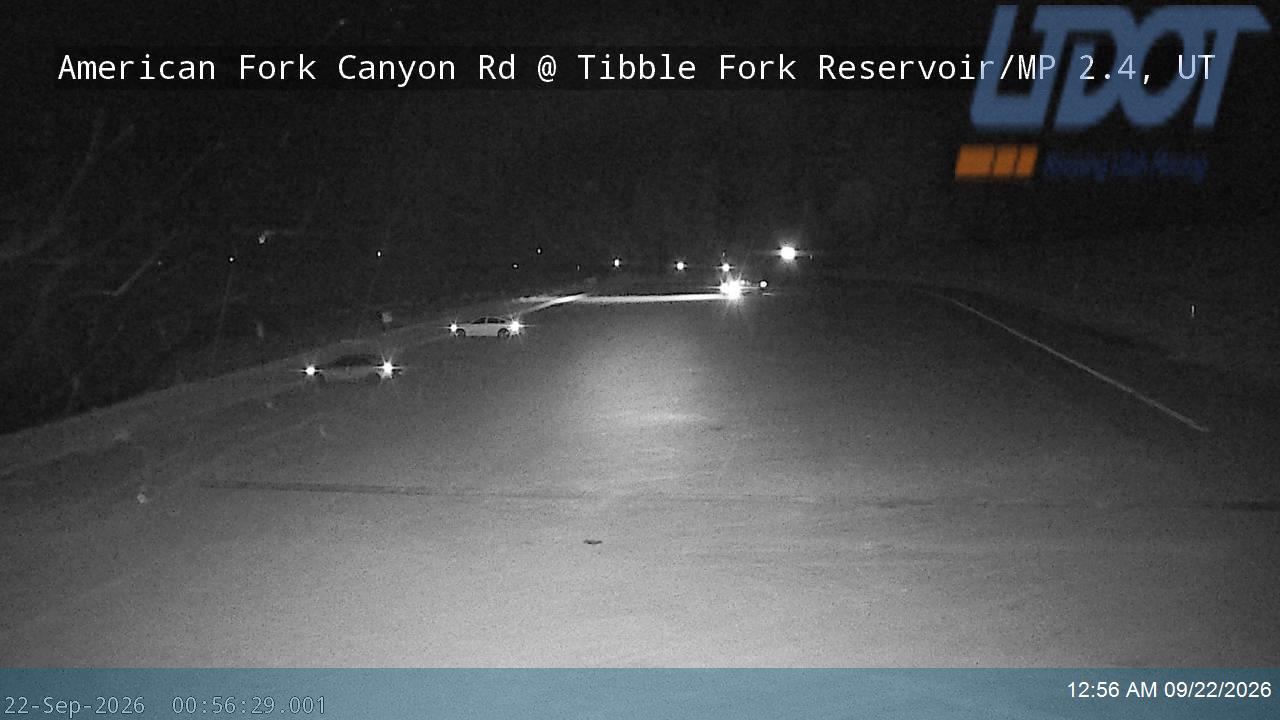 American Fork Canyon Rd / SR-144 @ Tibble Fork Reservoir / MP 2.4, UT