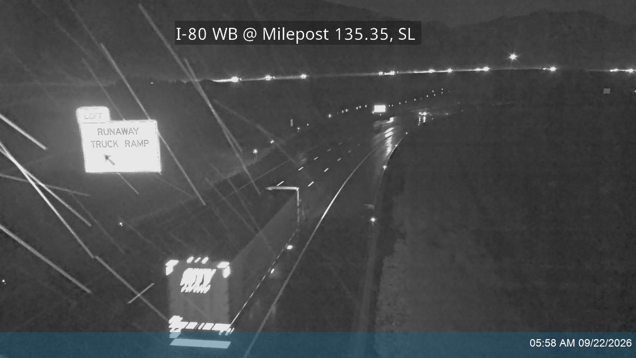 I-80 / Parleys Canyon WB @ Milepost 135.35, SL
