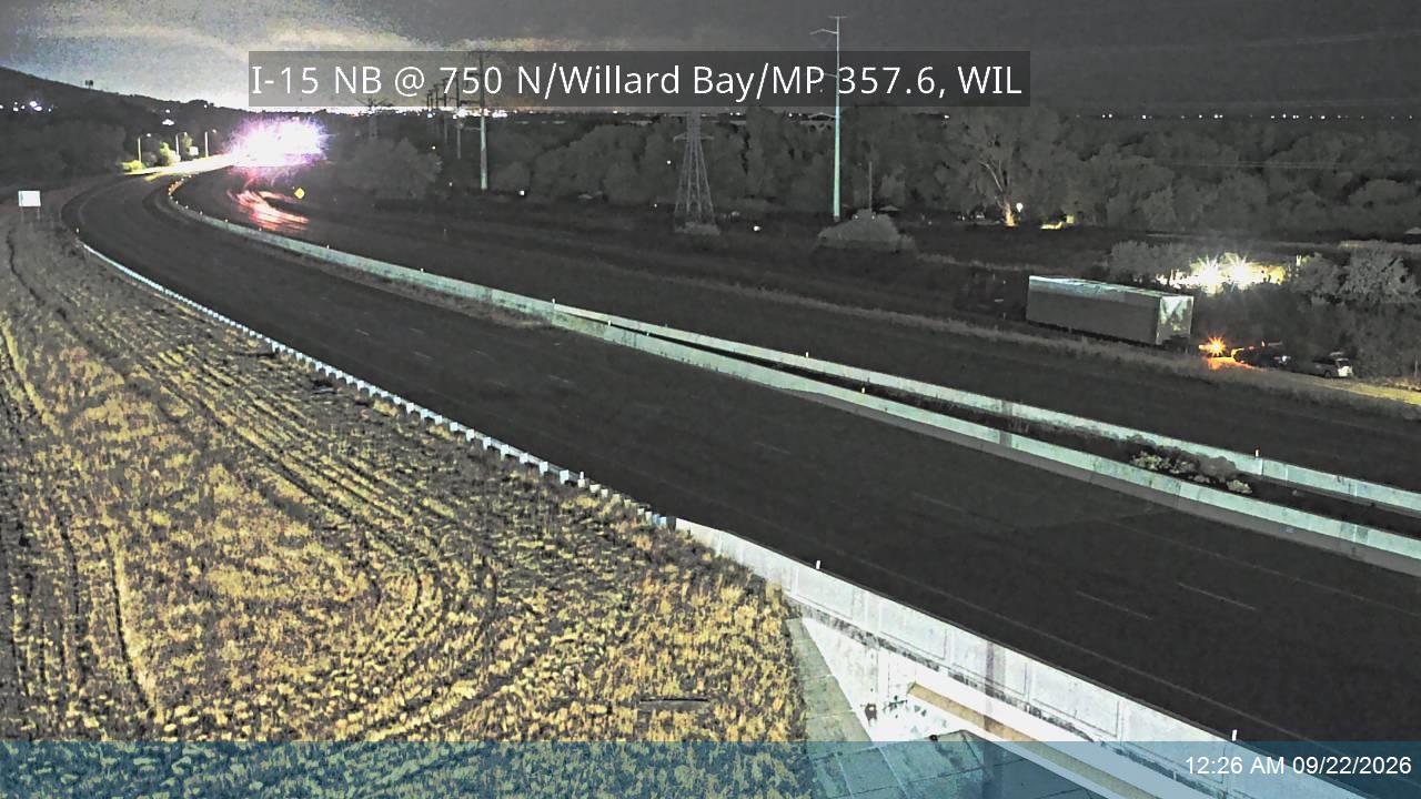 I-15 NB @ 750 N / Willard Bay / SR-315 / MP 357.6, WIL