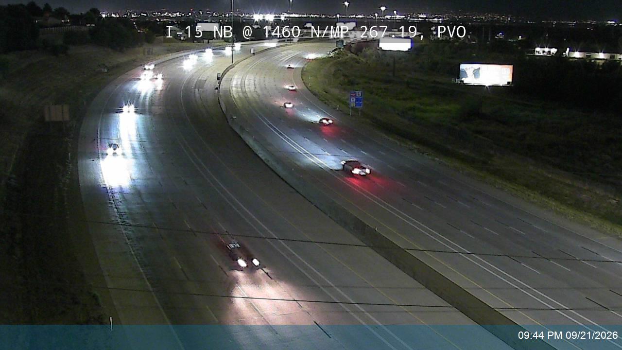 I-15 NB @ 1460 N / MP 267.19, PVO