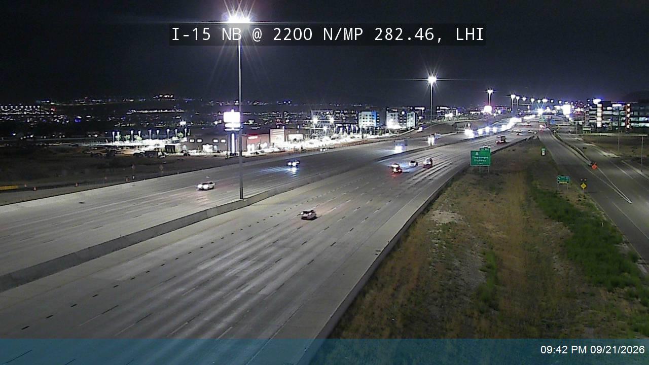 I-15 NB @ 2200 N / MP 282.46, LHI