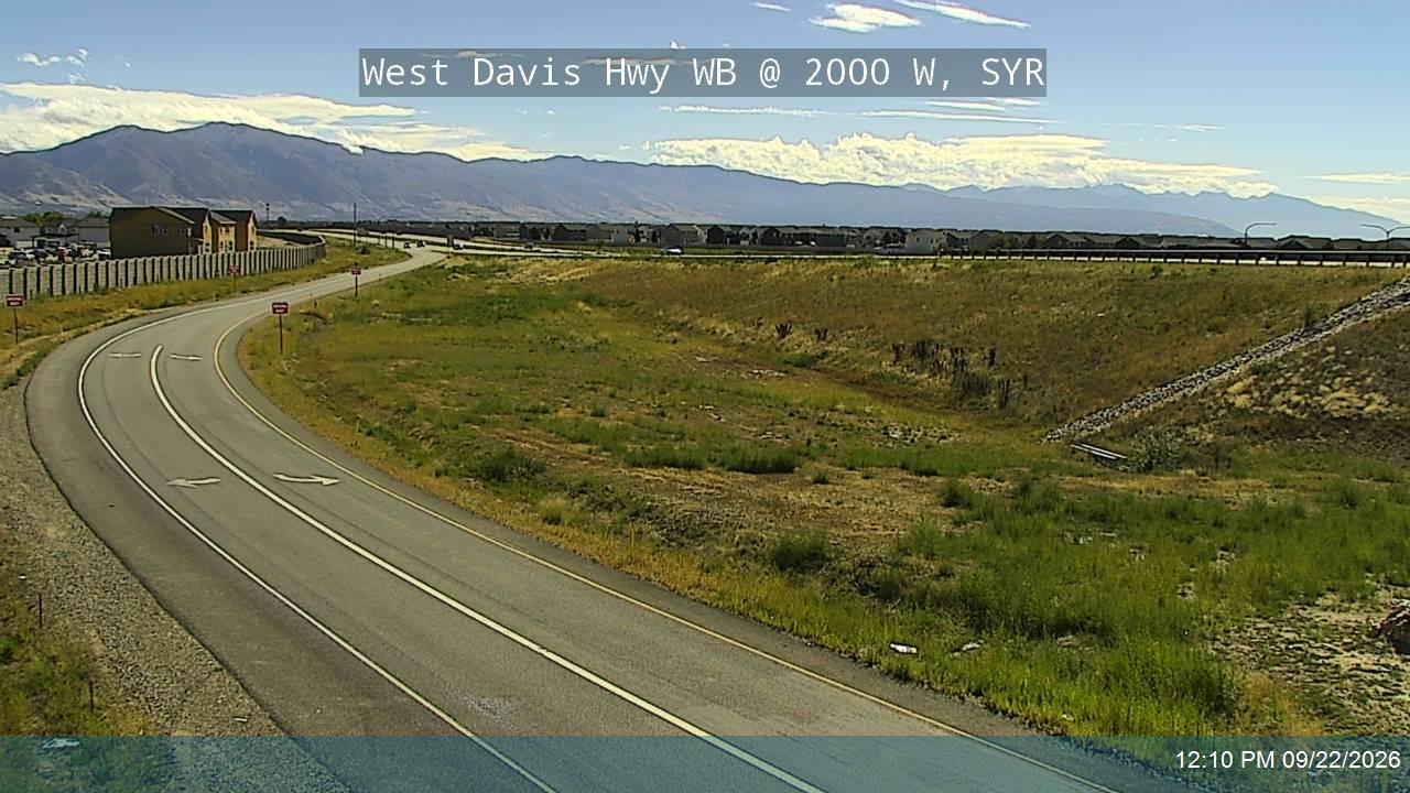 West Davis Hwy / SR-177 WB @ 2000 W / MP 12.11, SYR