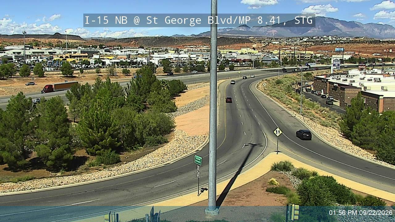 I-15 NB @ St George Blvd / SR-34 / MP 8.41, STG