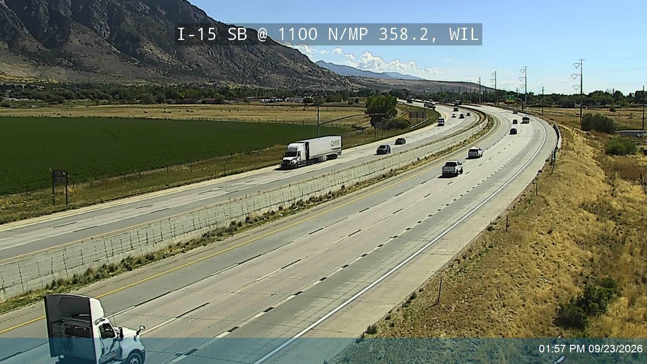 I-15 SB @ 1100 N / MP 358.2, WIL