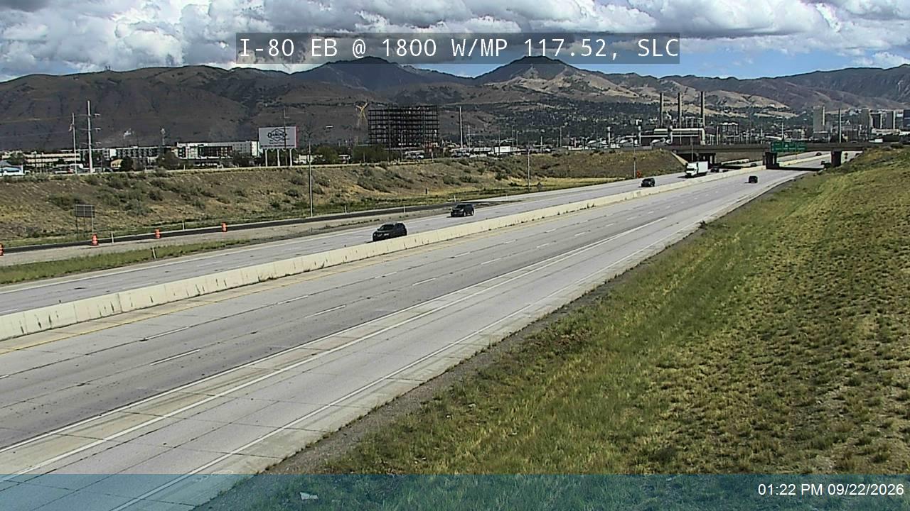 I-80 EB @ 1800 W / MP 117.52, SLC
