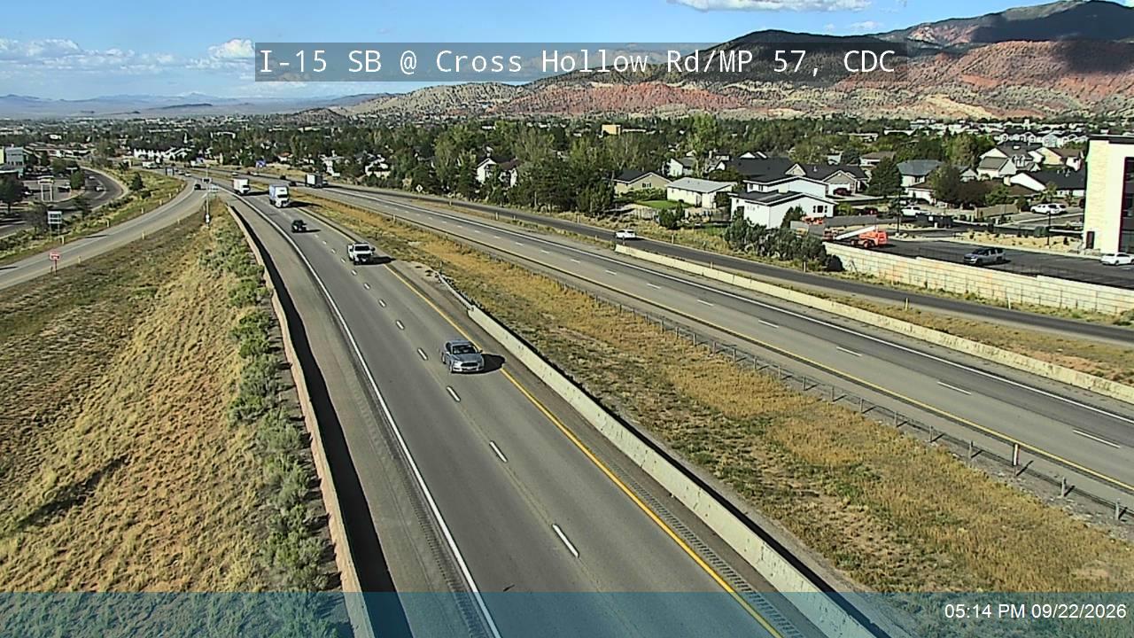 I-15 SB @ Cross Hollow Rd / MP 57, CDC