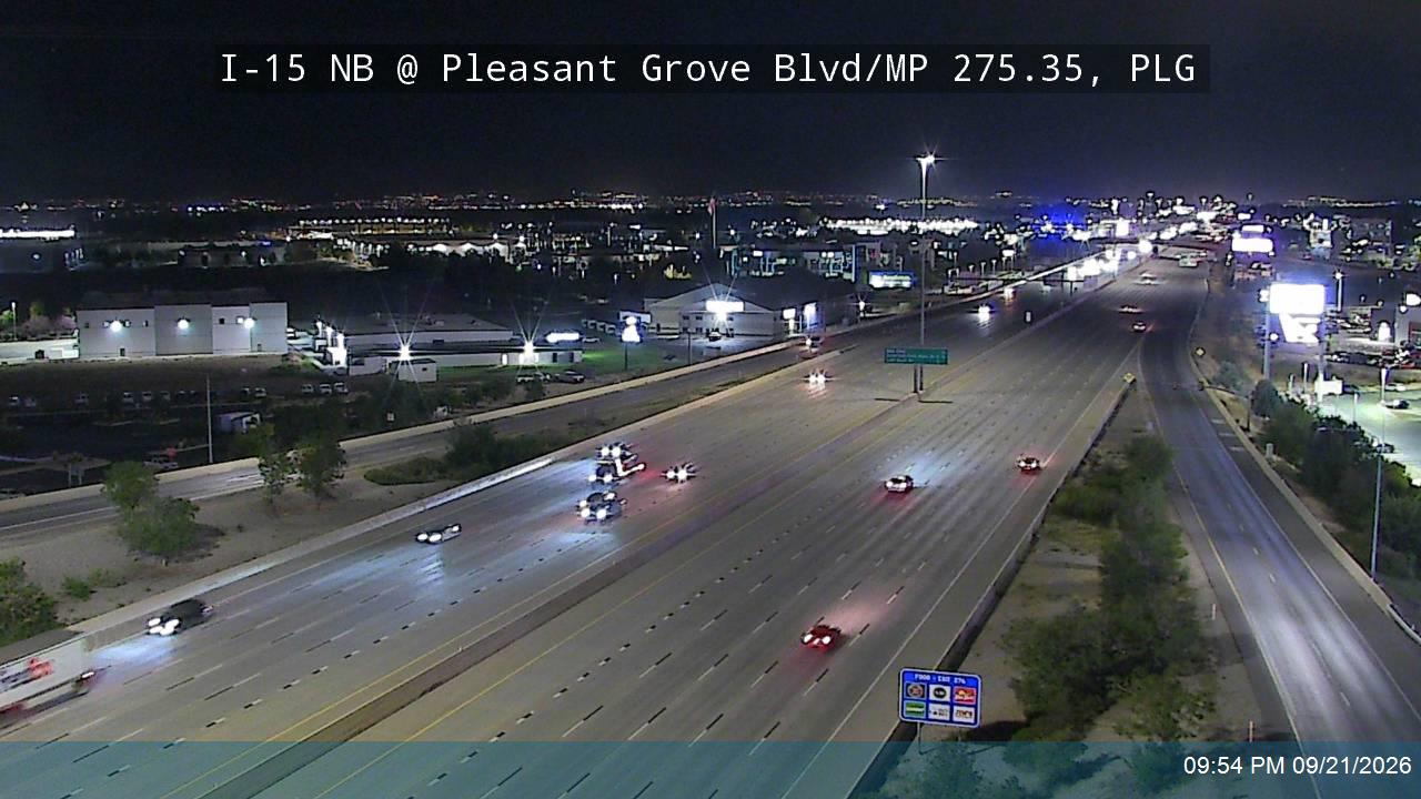 I-15 NB @ Pleasant Grove Blvd / MP 275.35, PLG