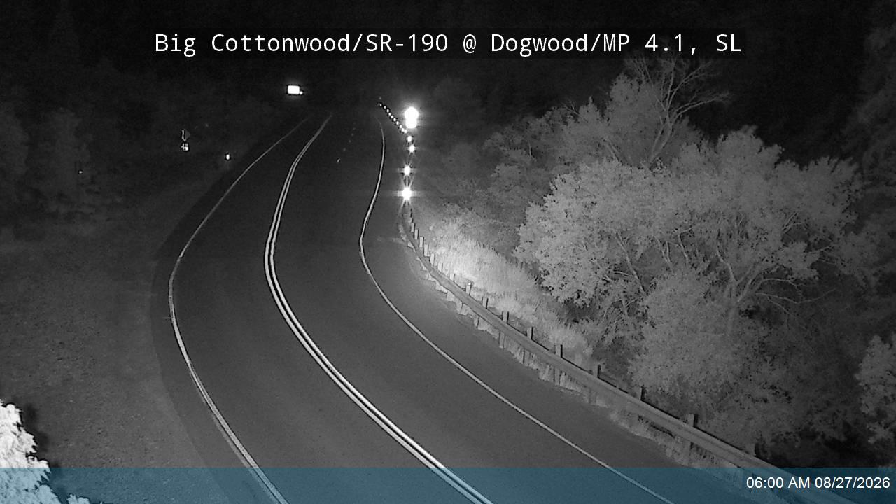 Big Cottonwood Canyon Rd / SR-190 @ Dogwood / MP 4.1, SL