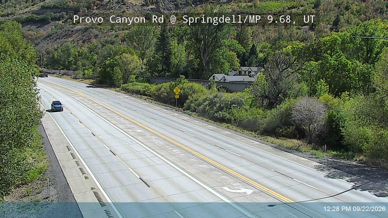 Provo Canyon Rd / US-189 @ Springdell / MP 9.68, UT