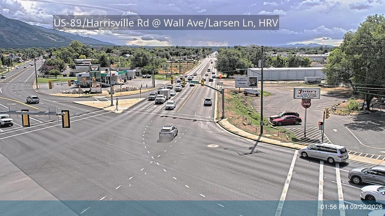 US-89 / Harrisville Rd @ Wall Ave / SR-204 / Larsen Ln, HRV