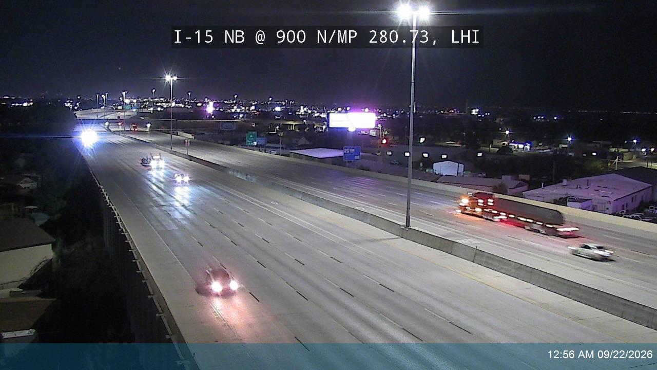 I-15 NB @ 900 N / MP 280.73, LHI