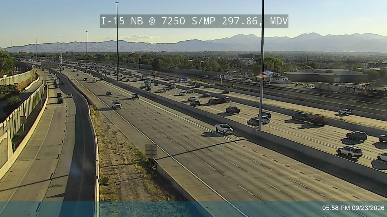 I-15 NB @ 7250 S / MP 297.86, MDV