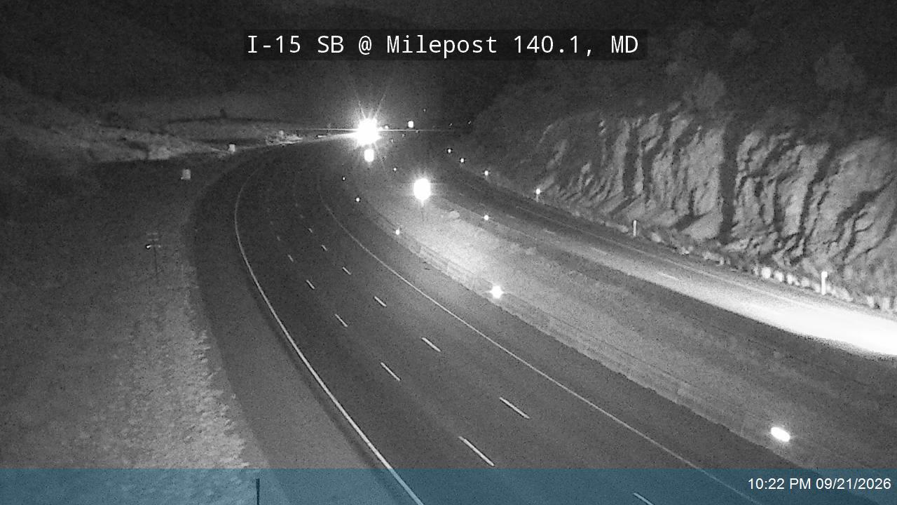 I-15 SB @ Milepost 140.1, MD