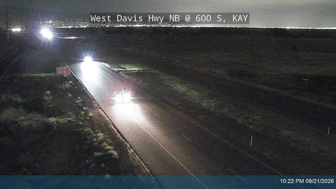 West Davis Hwy / SR-177 NB @ 600 S / MP 6.72, KAY
