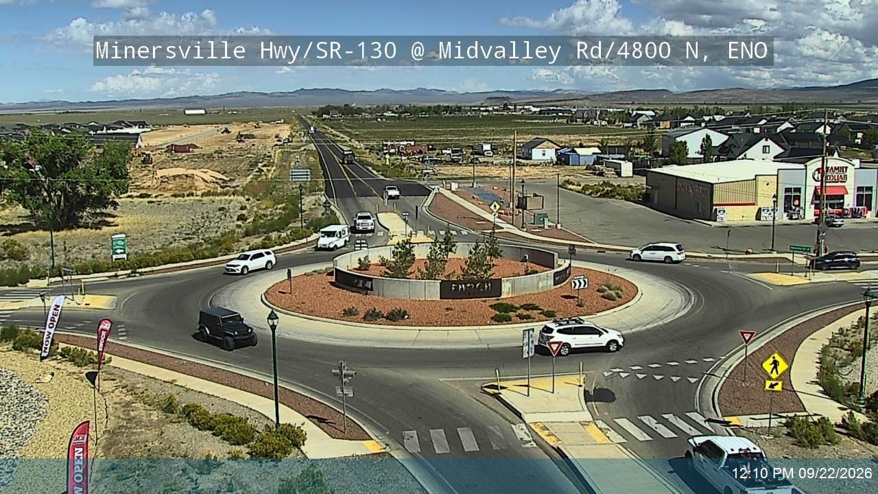 Minersville Hwy / SR-130 @ Midvalley Rd / 4800 N, ENO