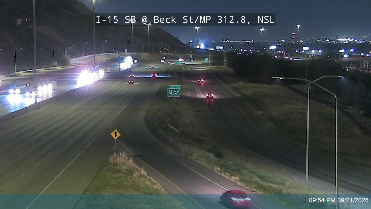 I-15 SB @ Beck St / US-89 / MP 312.8, NSL