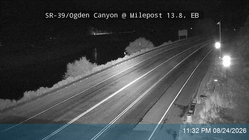 SR-39 / Ogden Canyon @ SR-158 / MP 13.8, EB