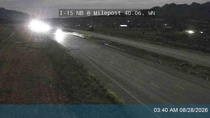 I-15 NB @ Milepost 40.06, WN