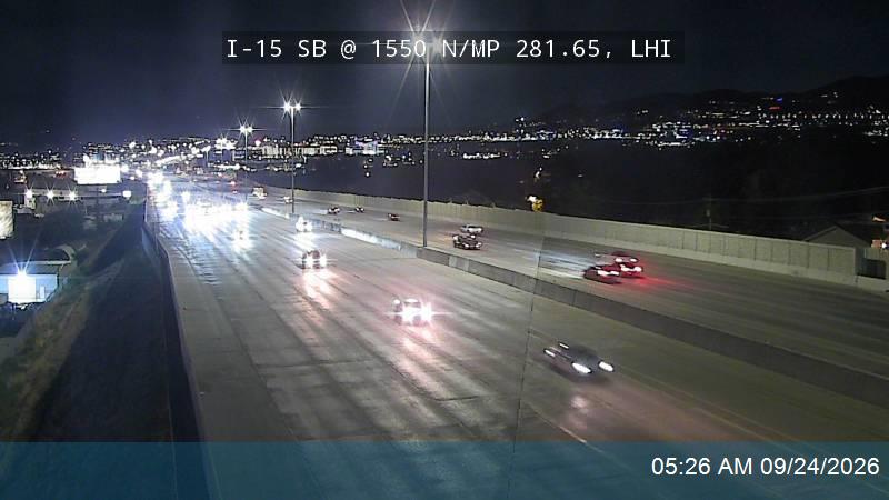 I-15 SB @ 1550 N / MP 281.65, LHI