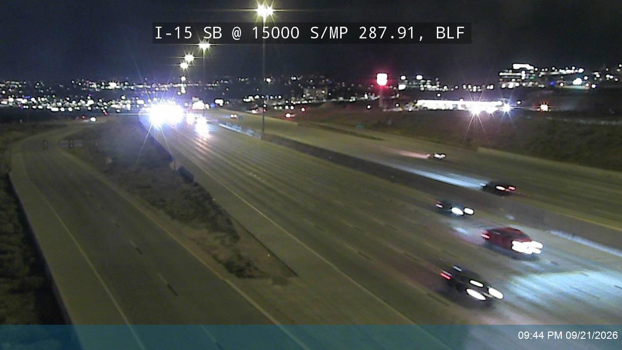 I-15 SB @ 15000 S / MP 287.91, BLF
