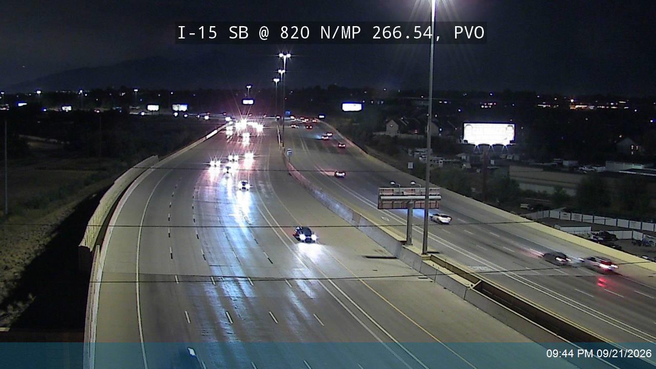 I-15 SB @ 820 N / MP 266.54, PVO