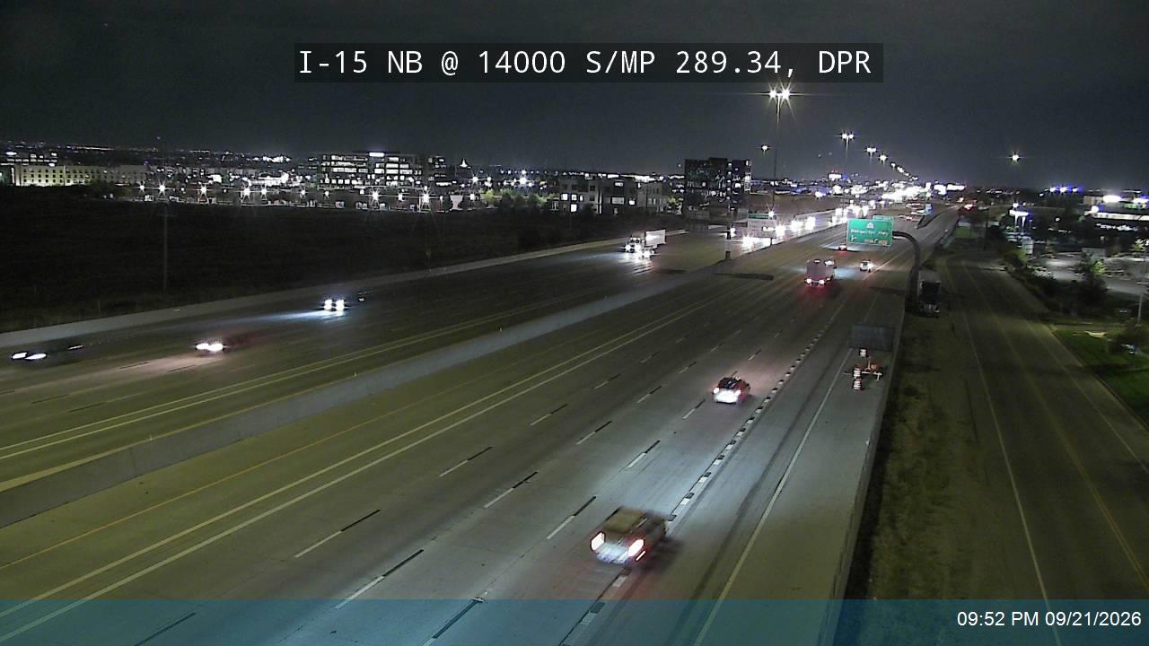I-15 NB @ 14000 S / MP 289.34, DPR