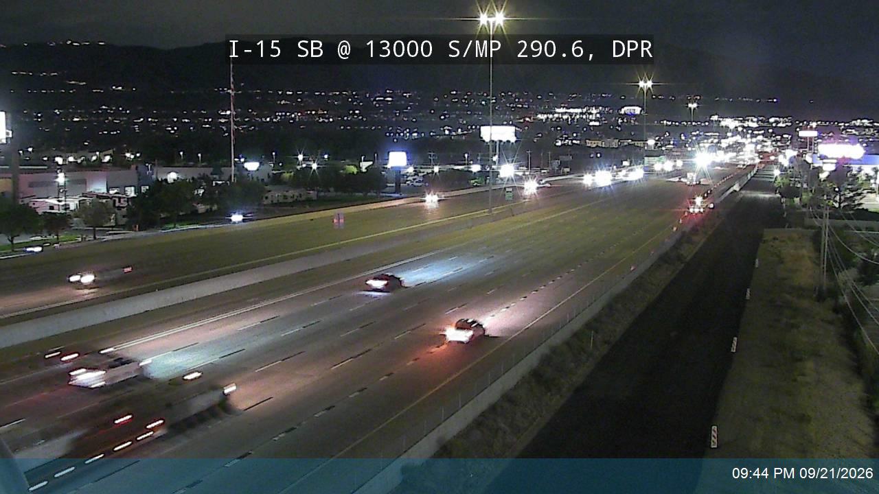 I-15 SB @ 13000 S / MP 290.6, DPR