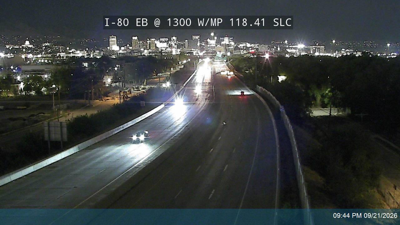 I-80 EB @ 1300 W / MP 118.41 SLC