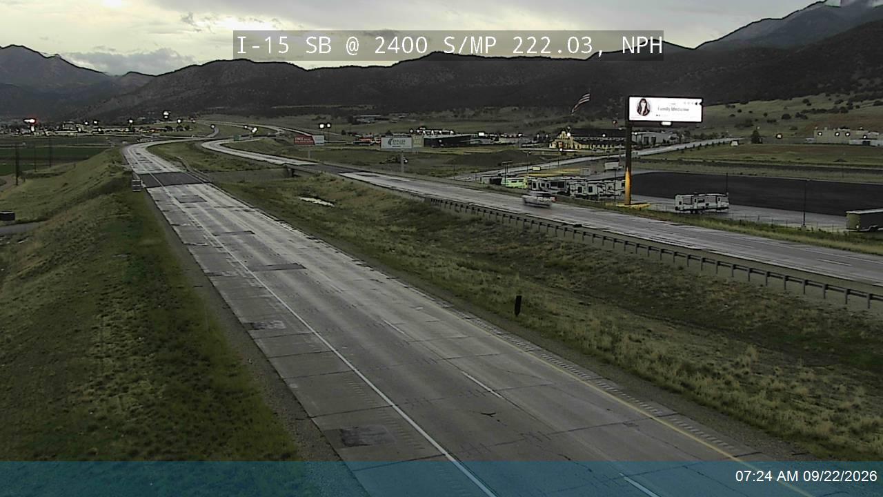 I-15 SB @ 2400 S / MP 222.03, NPH