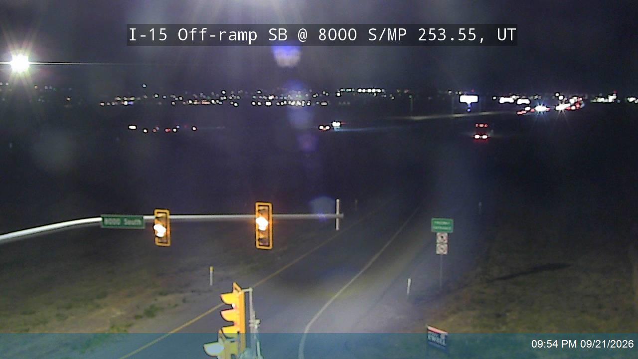 I-15 Off-ramp SB @ 8000 S / SR-164 / MP 253.55, UT