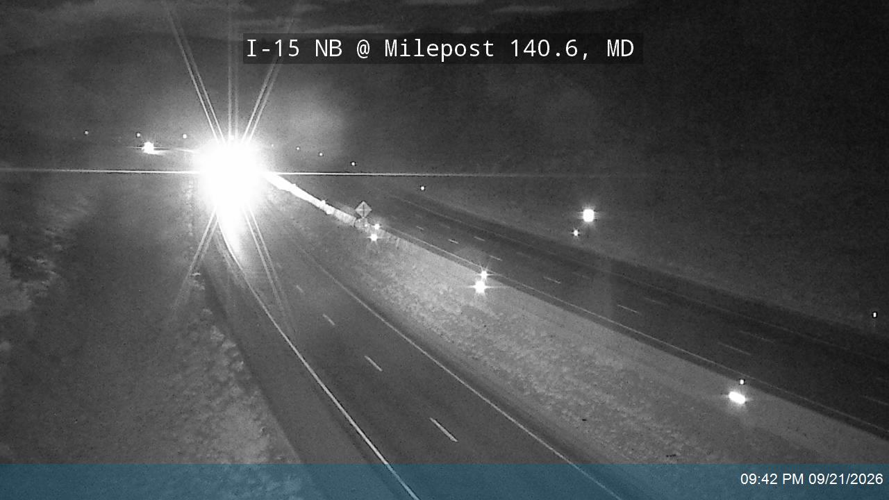 I-15 NB @ Milepost 140.6, MD