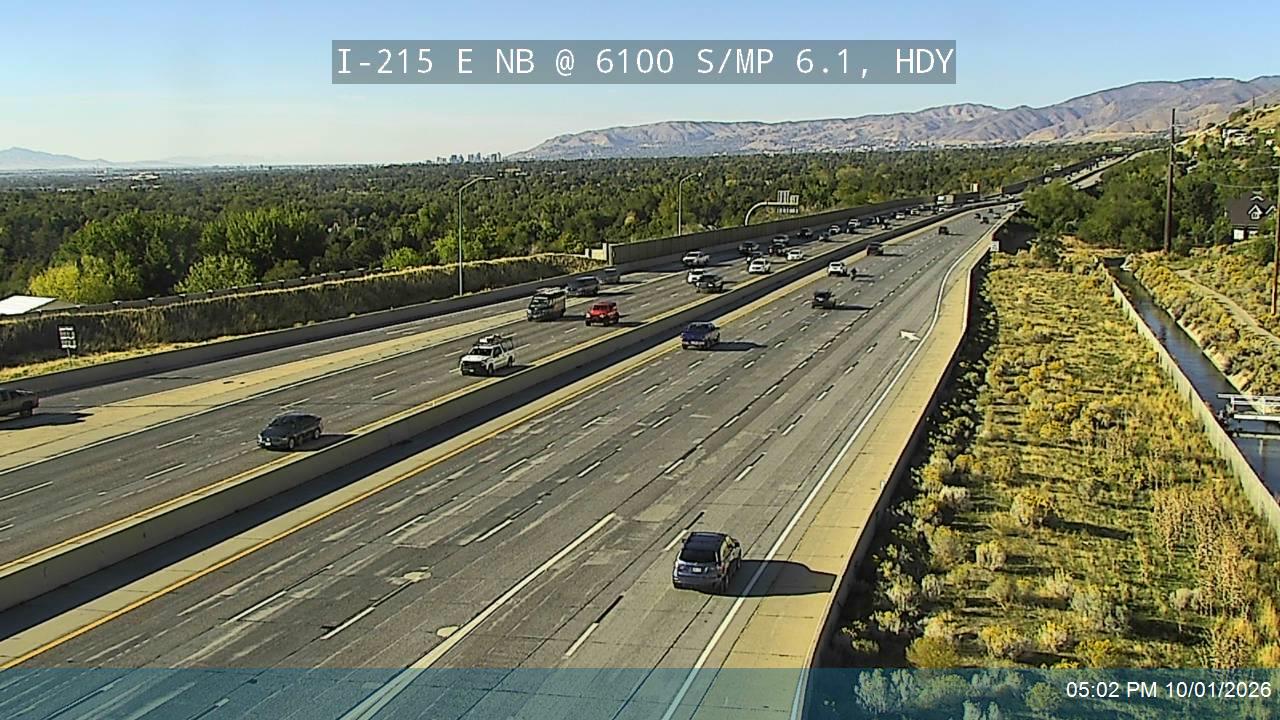 I-215 E NB @ 6100 S / MP 6.1, HDY
