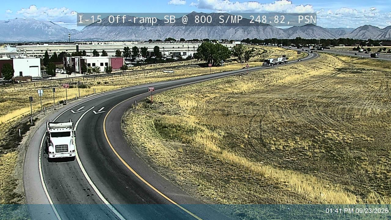 I-15 Off-ramp SB @ 800 S / SR-178 / MP 248.82, PSN