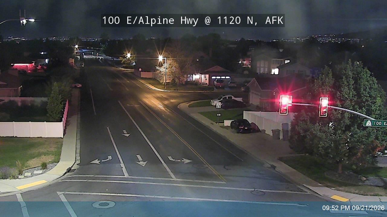 100 E / Alpine Hwy / SR-74 @ 1120 N, AFK