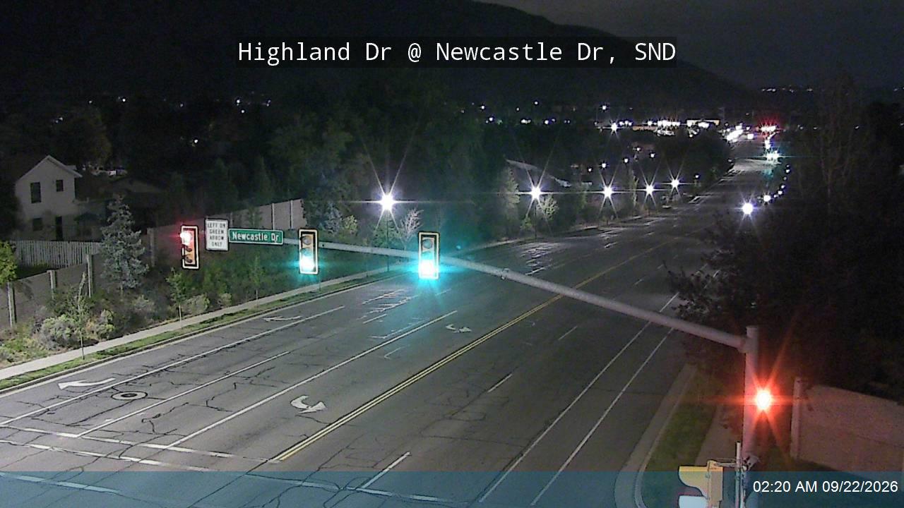 Highland Dr / 2000 E @ Newcastle Dr / 8890 S, SND