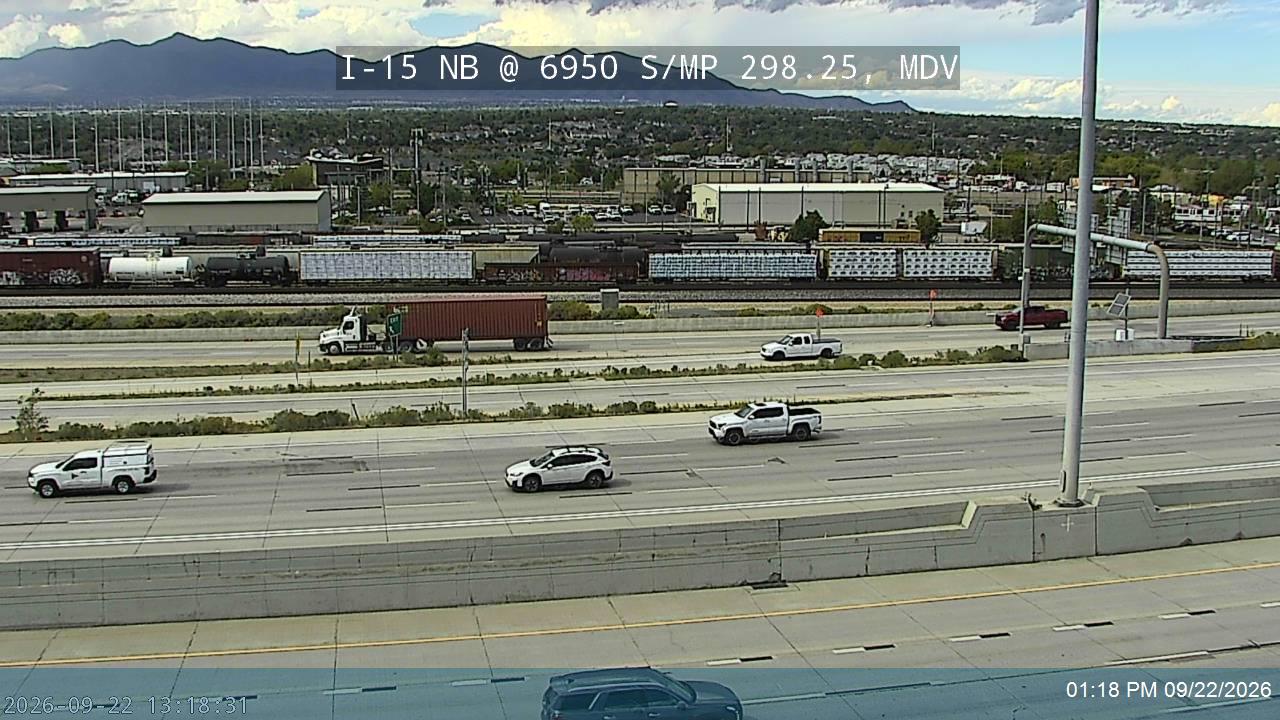 I-15 NB @ 6950 S / MP 298.25, MDV
